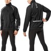 Wulibike Cycling Jackets for Men, Reflective Running Jacket Men Winter