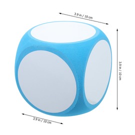 Mikikikit Diy Large Foam Dice Erasable Round Foam Dice Classroom Games for Elementary School Party Games Set of 2
