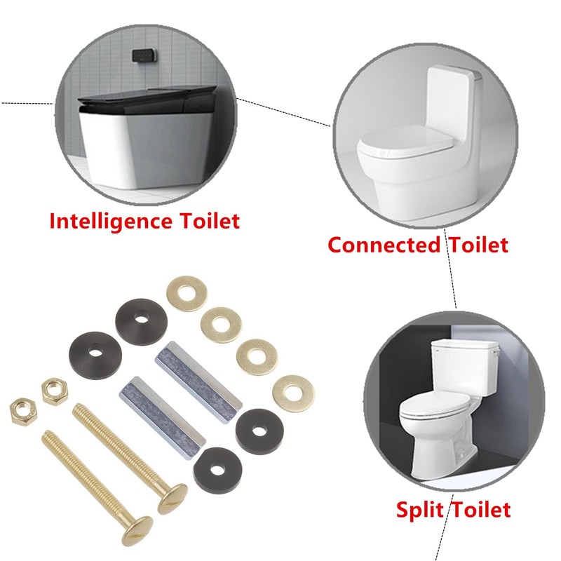 2 Pack Universal Toilet Tank to Bowl Bolt Kits, antfees