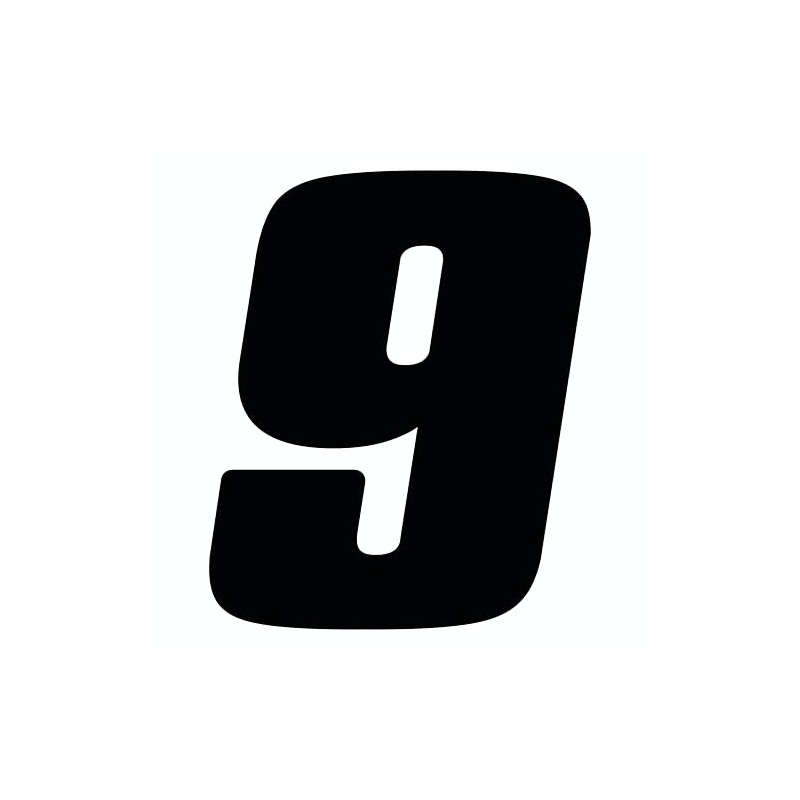 Dirt Digits DD43B-9 Black 4" High-Gloss Precision Die Cut Vinyl