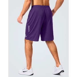 G Gradual - Pantalones cortos de gimnasio para hombre, 5 pulgadas, 7 pulgadas, 10 pulgadas, con bolsillos con cierre, pantalones cortos de baloncesto y malla atlética, de secado rápido, para