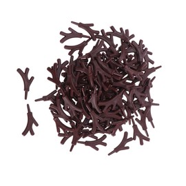 Sewroro 100 Pcs Christmas Plastic Antlers Branch Mini Antlers for Crafts Snowman Hand Craft Reindeer Horns Decor for Xmas