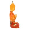 Transparent Sitting Buddha Statue Resin Buddha Figurine Sculpture Home Office