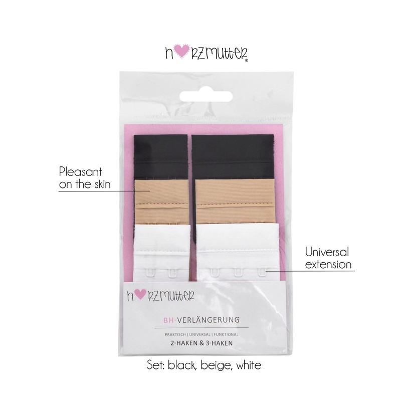 Herzmutter Bra Extenders 3 Hooks – 2 Hook – Women