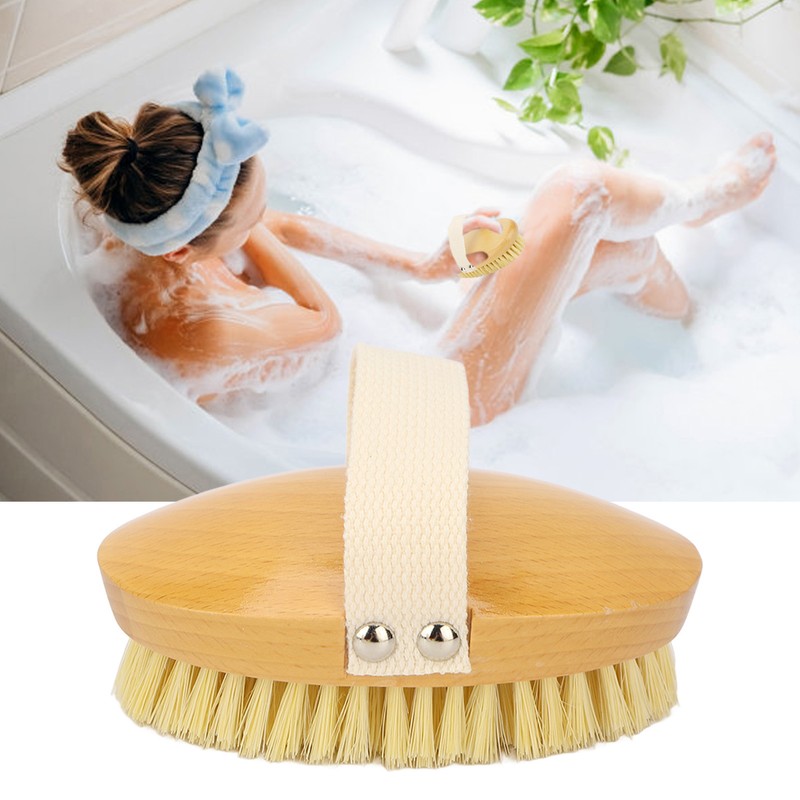 Massage Body Bath Brush Lymphatic Drainage Exfoliating Detox Deep Cleaning