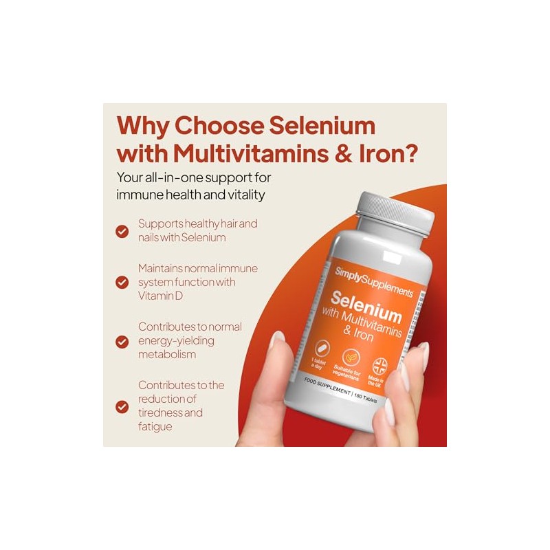 Selenium with Multivitamins & Iron | 360 Tablets | 12