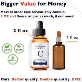 Vitamin C Serum For Face – Anti-Aging Facial Serum with Vitamin C, Hyaluronic Acid, Niacinamide, B5 & Vit E. Brightening Facial Essence for Dark Spots, Fine Lines, Wrinkles & Glowing Skin, 2 Fl Oz