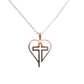 Collares de Mujer de Corazón Acero Inoxidable Cadena con Dije – Joyería, Regalos para Mujer Navidad y San Valentín, Regalos para Mamá, mejor calidad