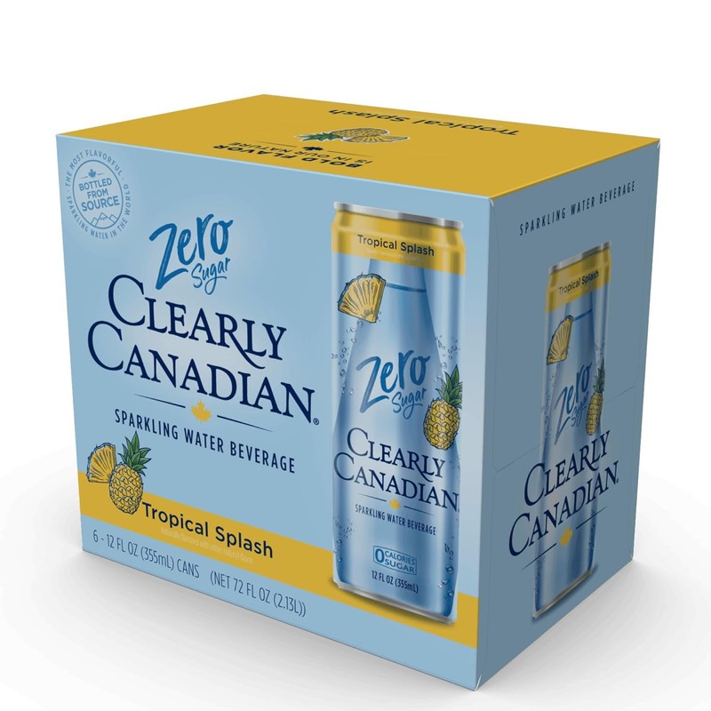 Clearly Canadian Zero Sugar Can Variety Sparkling Water, 24-Pack (Regular