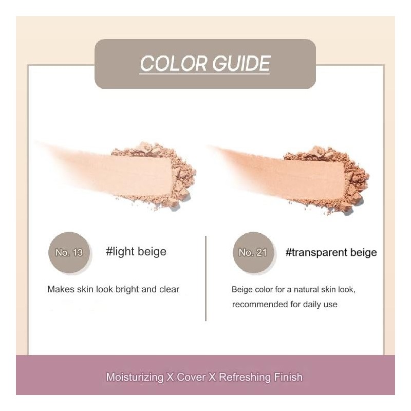 Enough Base Maquillaje Polvo Fijador Coreano Rich Gold Two Way