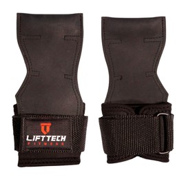 Lift Tech Fitness Women's Rubber WW Armor Pads (Pair of 2) - Weight Lifting Grips for Women - Gym Grips with Wrist Wraps - Rubber Hand Grips for Weight Lifting - Lifting Grips Women - Black