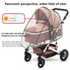 Unisize Pet Stroller Rain Cover - Foldable Clear Protection for