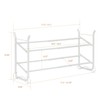 SunnyPoint Expandable & Stackable 2-Tier Shoe Rack – Adjustable Shoe