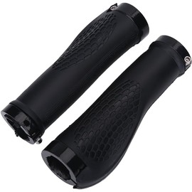 1 par de agarres Antideslizantes para Manillar de Bicicleta, Color Negro Suministros De Protección para Montar Protección Ciclista Puños para Bicicleta Puños para Bicicleta