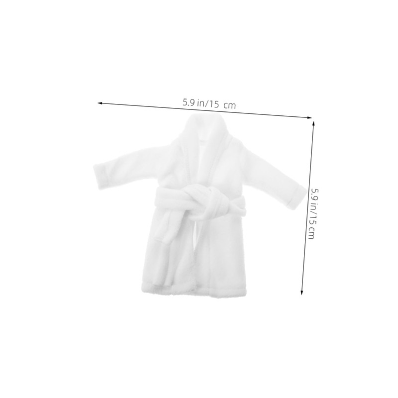 HEMOTON Bathrobe for Toy Dolls, Mini Dolls, Bathrobe Outfit, Mini