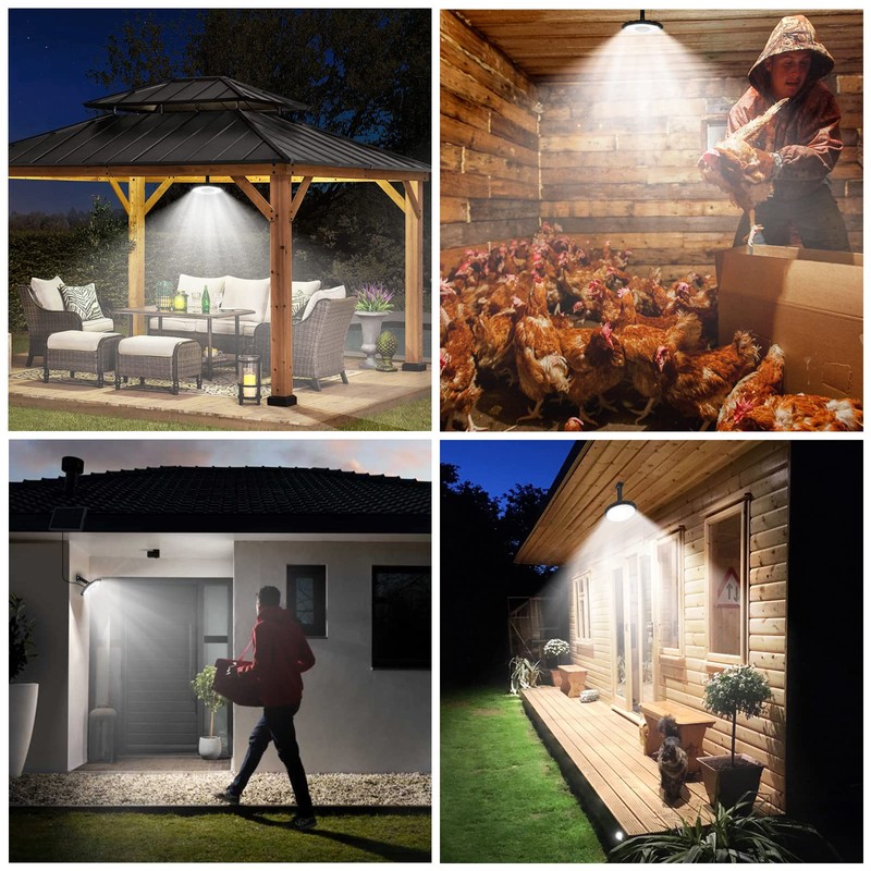 ropelux Solar Lights Indoor Outdoor, 3000LM Dimmable 5 Modes (2