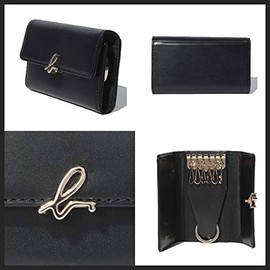 agnes b Voyage IW03C-10 Women's Key Case, Black, Black