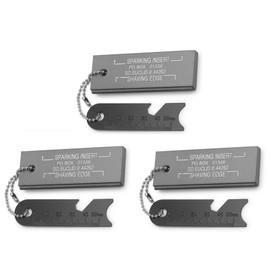 SEYIIRE Magnesium Fire Starter, Waterproof Flint Matches Ferro Fire Steel for Camping Hiking Hunting, Outdoor Survival fire Striker Kit (3 Pack)