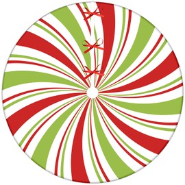 Christmas Tree Skirt Christmas Tree Decorations (Red Green, 36")
