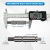 Hadwoer W10359270 Dryer Drum Shaft Replacement, Left Side Roller Shaft,