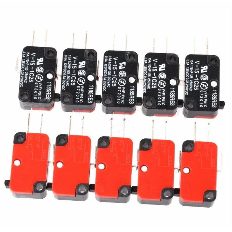 ONECM 1PCS V-15-1C25 15A Micro Limit Switch Push Button SPDT