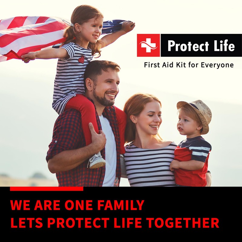 Protect Life Survival First Aid Kit for Home/Business, Camping Survival