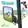 10L0L Golf Cart Mirror Sets -No Drilling Side Mirrors,Wide Angle