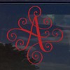 Custom Elegant Scroll Vine Name Letter Vinyl Decal/Bumper Sticker for