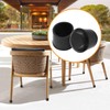 Piutouyar Round PVC Rubber Furniture Covers, 28mm / 1-1/8 Inches