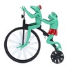 gernie Vintage Cycling Frog Wind Spinner, Iron Alloy Garden Ornament,