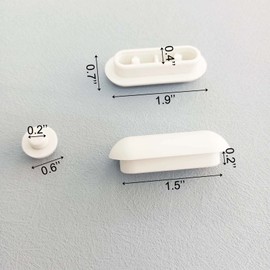 10 Pack Set Toilet WC Seat Buffers Universal Toilet Bumper Replacement Cushioning Pads Toilet Seat Bumper Noise Dampening Bumpers Gasket Toilet Seat Buffer Set