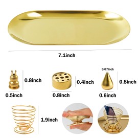 seimeinoki Palo Santo Saucer Sage Plate Incense Holder Incense Stick Coil Incense