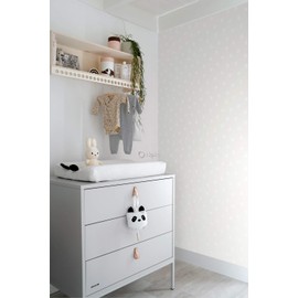 Origin - luxury wallcoverings Jubilee Silver Dots Wallpaper