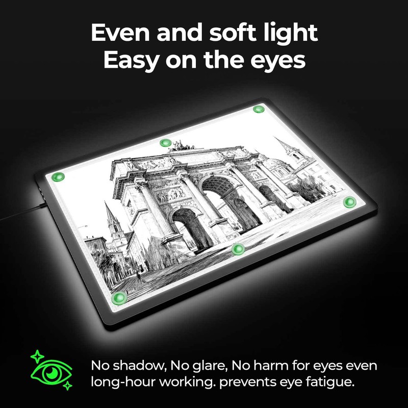 A2 Light Pad (25.2" x 18.4"), Large Magnetic Bright Light