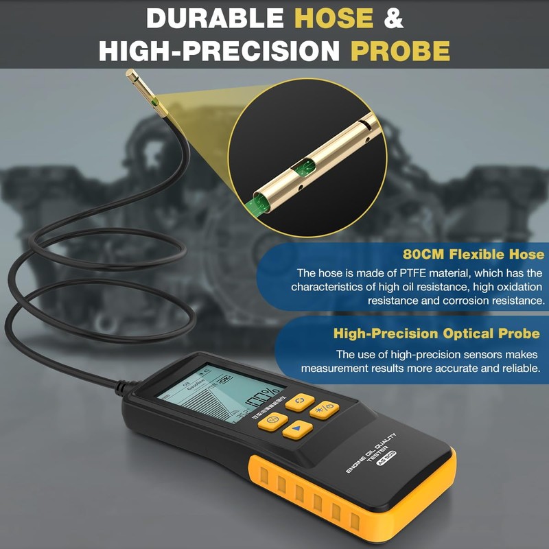 CMTOOL Engine Oil Tester, Gasoline Diesel Engine Oil Quality Analyzer,