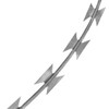 SKM BTO-22 Clipped Concertina Razor Wire Galvanised Steel 60 m
