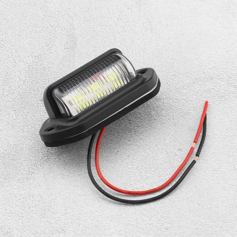 SING F LTD 2PCS LED License Plate Light 12V-24V Waterproof
