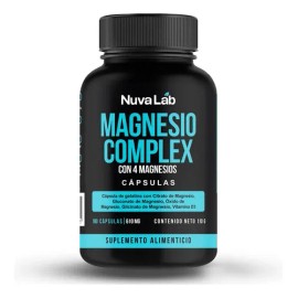 Magnesio Complex Con 4 Magnesios 610 Mg 180 Capsulas Nuvalab Sin Sabor