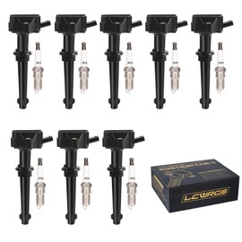 Set of 8 Ignition Coil Pack and Spark Plugs Fits for 5.0 Land Rover Range Rover LR4 XF XFR XJ XK XKR 2010 2011 2012 2013 Spark Plugs Coils 5.0L Replaces# UF618