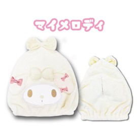 Hatakeyamashoji Sanrio Triangle Hair Cap White Character Absorbent Towel Dry Cap for Washing Face Cute My Melody Approx. H30×W20cm