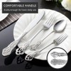 CITESANA 20-Piece Stainless Steel Flatware Set, Rose Gold Silverware Set