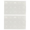 2 Sheets Car Stickers, Dashboard Switch Stickers, Car Button Decal