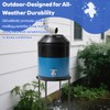 Rain Barrel Stand Heavy-Duty Stainless Steel- Supports 45/50/55 Gallon Plastic