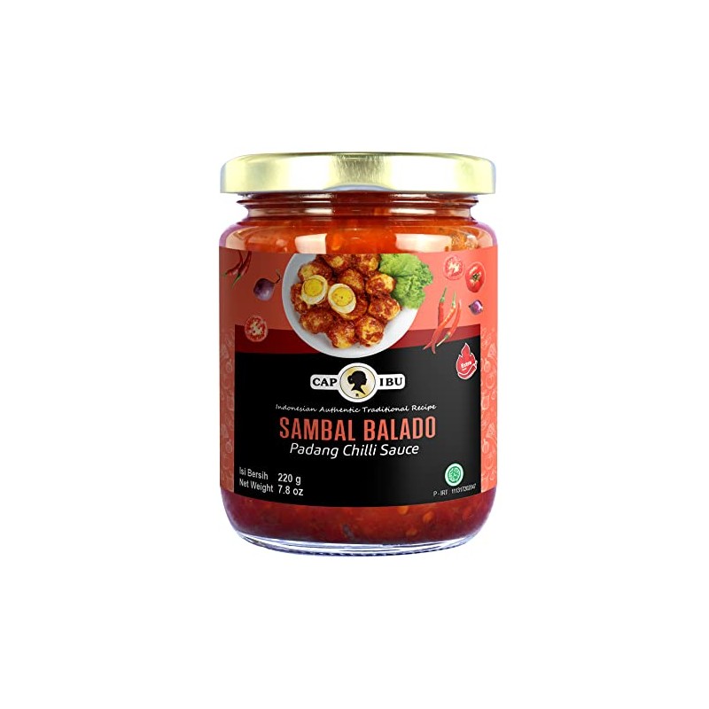 Sambal Balado (Hot) - Padang Chilli Sauce - 8.47oz (Pack