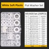 CONPHERON Pack of 250 Washers Set Soft Plastic Washers Nylon