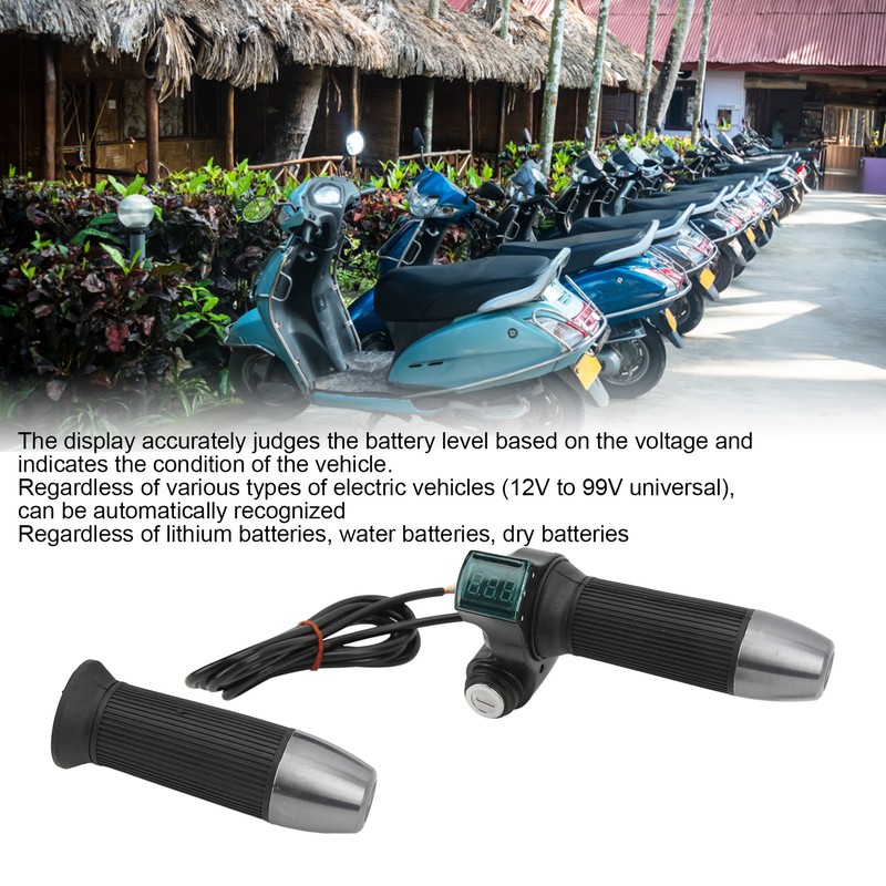 Electric Bike Handlebar Throttle Twist Grip Plastic Twist Throttle Accelerator