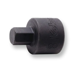 Koken 3/8 inch (9.5 mm) SQ. Hex Bit Socket, Total Length: 1.0 inches (25 mm), 0.4 inches (10 mm), 3012M.25-10