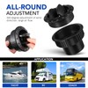 Gatuida 2 Pcs Dashboard Air Vent Exhaust Grille Round Black