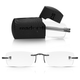 Read Optics Kompakte klappbare Lesebrille, klappbare randlose Brille, die leicht in jede Tasche passt, Stärke +1 bis +3,5