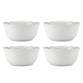 Lenox 895710 French Perle Bead All-Purpose Bowls, Set Of 4 White